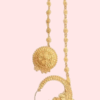 Graceful Gold-Plated Nath and Mangtika Set for Brides
