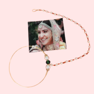 Uttarakhandi Round Nath in Elegant Gold Plating