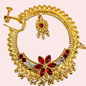 Uttarakhandi Gold Plated Round Nath