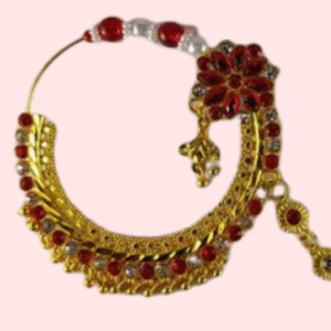 Luxurious Bridal Nose Ring with Elegant Pearls