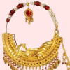Regal Gold-Plated Bridal Nath with Elegant Chain