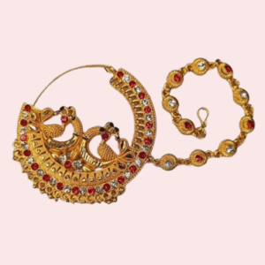 Kumauni Guloband with Nath & Mangtika – Bridal Gold Jewelry Set