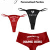 Snazzy Honeymoon Personalized Panties Pack