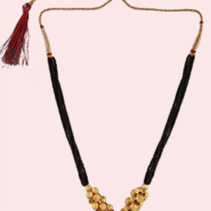 Traditional Gold Plated Thushi Mangalsutra Pendant Necklace